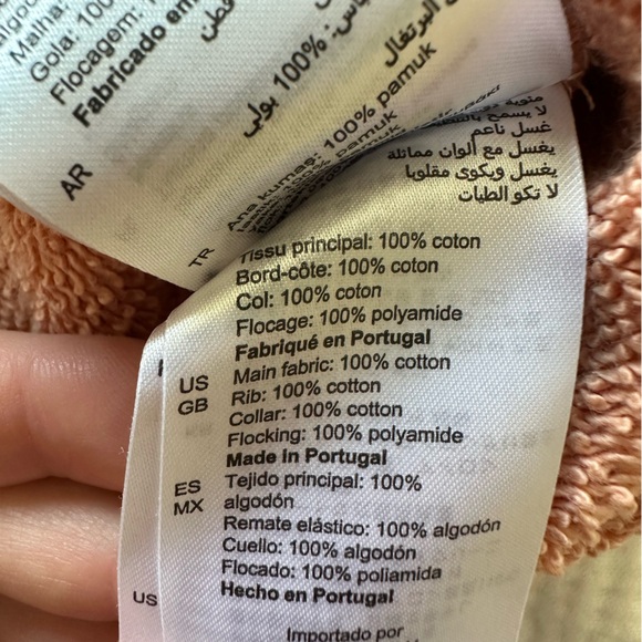 Sandro Paris Coral Sweatshirt with White Logo - Picture 6 of 8